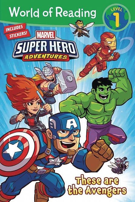 Cover Art for WORLD OF READING THESE ARE THE AVENGERS SC