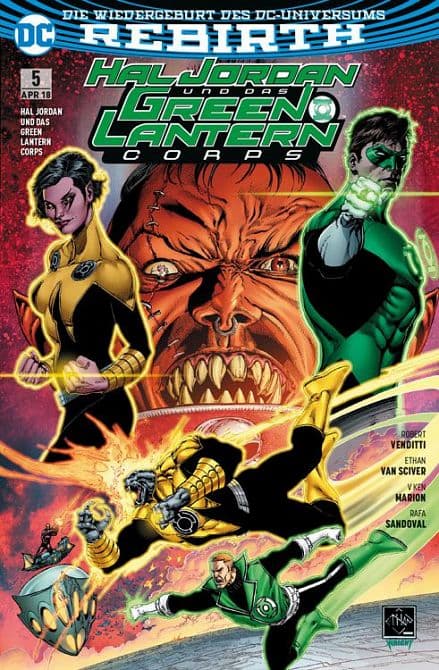 Cover Art for HAL JORDAN UND DAS GREEN LANTERN CORPS ( REBIRTH )
