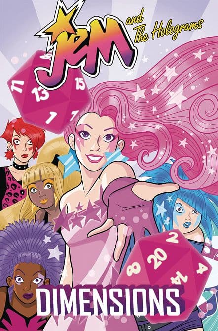 Cover Art for JEM AND THE HOLOGRAMS DIMENSIONS TP