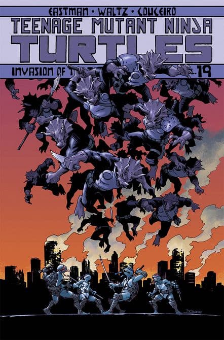 Cover Art for TEENAGE MUTANT NINJA TURTLES ONGOING TP VOL 19 INVASION OF THE TRICERATONS