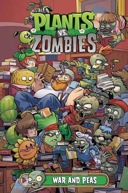 Cover Art for PLANTS VS ZOMBIES WAR AND PEAS HC