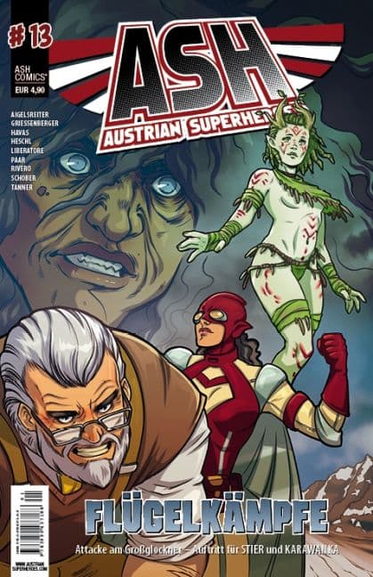 Cover Art for ASH-AUSTRIAN SUPERHEROES