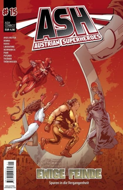 Cover Art for ASH-AUSTRIAN SUPERHEROES
