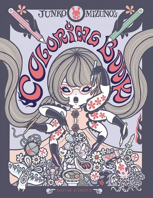 Cover Art for JUNKO MIZUNO COLORING BOOK SC