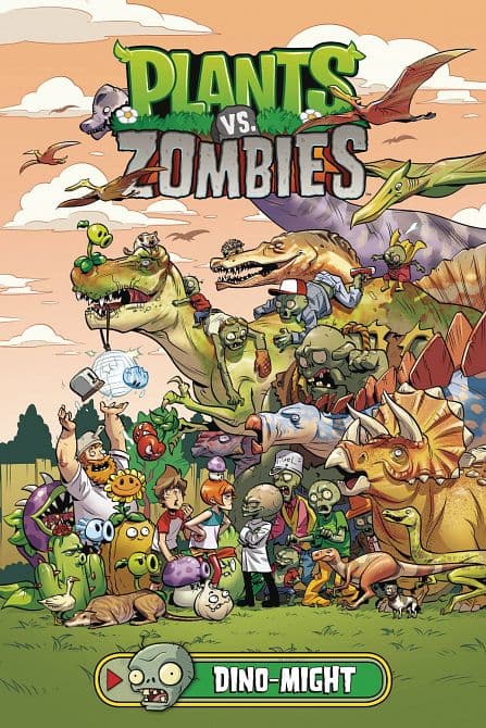 Cover Art for PLANTS VS ZOMBIES HC DINO-MIGHT