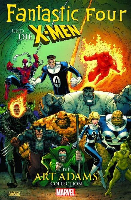 Cover Art for FANTASTIC FOUR UND DIE X-MEN COLLECTION VON ART ADAMS ( SC )
