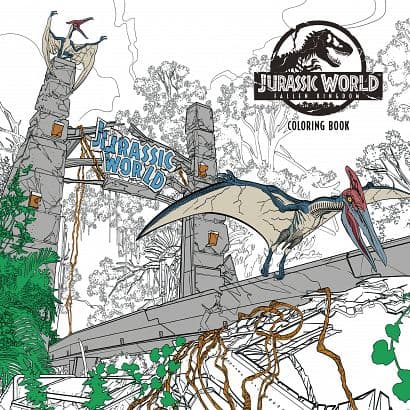 Cover Art for JURASSIC WORLD FALLEN KINGDOM COLORING BOOK TP
