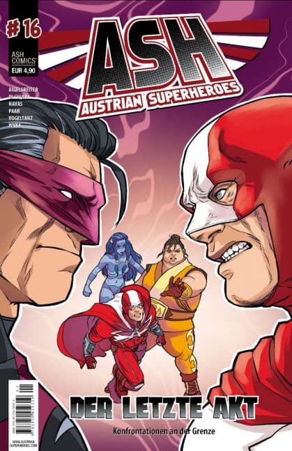 Cover Art for ASH-AUSTRIAN SUPERHEROES