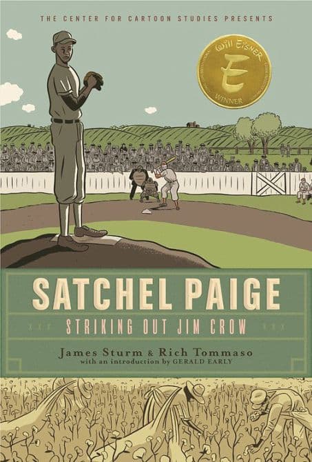 SATCHEL PAIGE STRIKING OUT JIM CROW HC GN