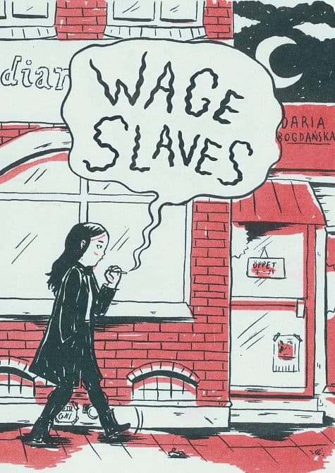 Cover Art for WAGE SLAVES GN