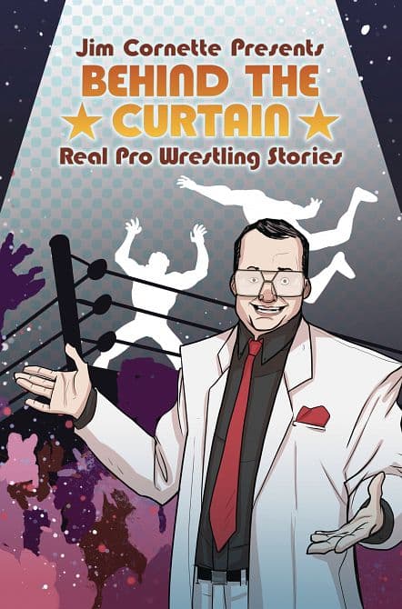 Cover Art for JIM CORNETTE PRESENTS BEHIND CURTAIN WRESTLING STORIES TP