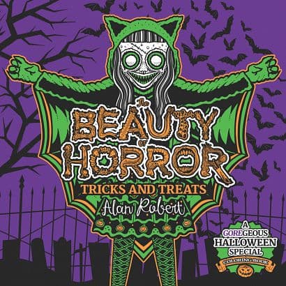 Cover Art for BEAUTY OF HORROR SC TRICKS & TREATS HALLOWEEN COLORING BOOK