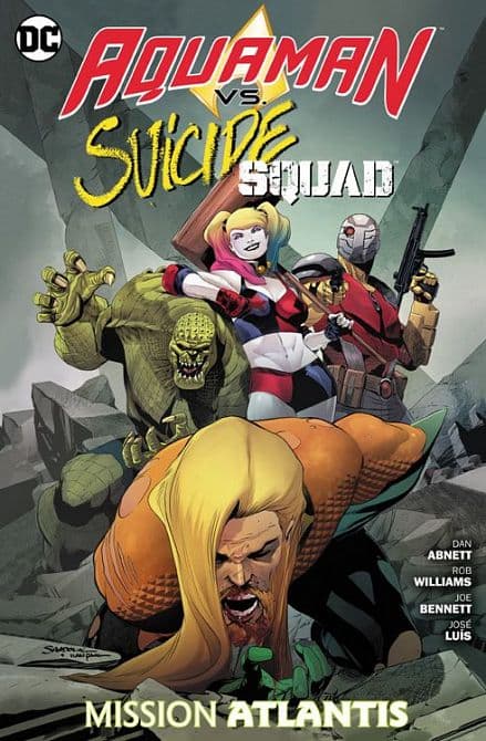 Cover Art for AQUAMAN VS. SUICIDE SQUAD: MISSION ATLANTIS