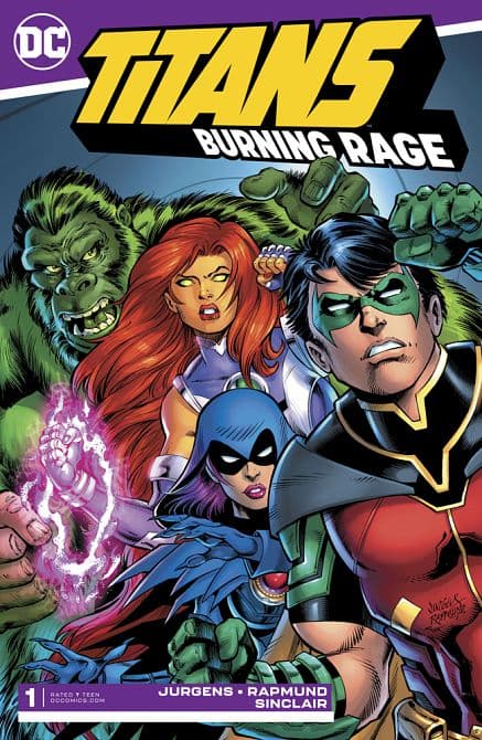 Cover Art for TITANS BURNING RAGE