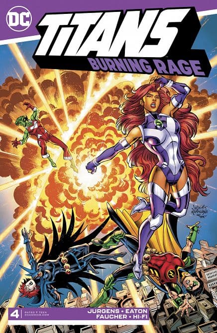 Cover Art for TITANS BURNING RAGE