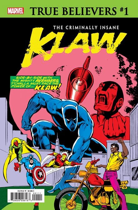 Cover Art for TRUE BELIEVERS CRIMINALLY INSANE KLAW