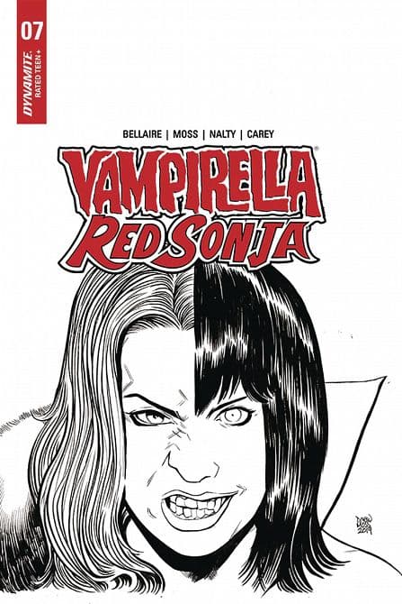 Cover Art for VAMPIRELLA RED SONJA