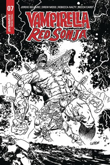 Cover Art for VAMPIRELLA RED SONJA