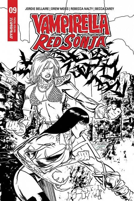 Cover Art for VAMPIRELLA RED SONJA