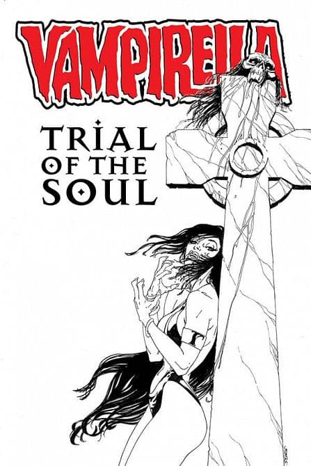 Cover Art for VAMPIRELLA TRIAL OF THE SOUL ONE SHOT CVR B SEARS B&W