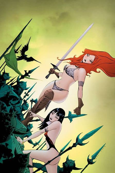 Cover Art for VAMPIRELLA RED SONJA