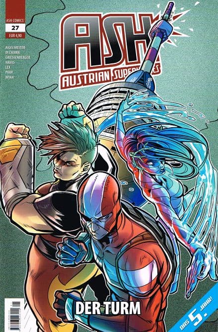 Cover Art for ASH-AUSTRIAN SUPERHEROES