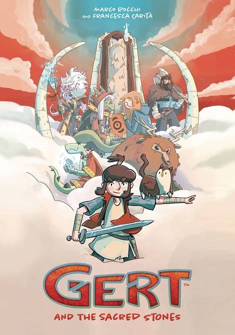 Cover Art for GERT & THE SACRED STONES TP