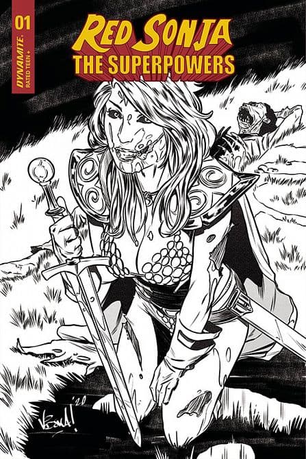 Cover Art for RED SONJA THE SUPERPOWERS