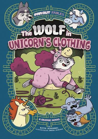 Cover Art for WOLF IN UNICORNS CLOTHING GN