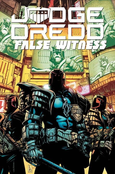 Cover Art for JUDGE DREDD FALSE WITNESS TP