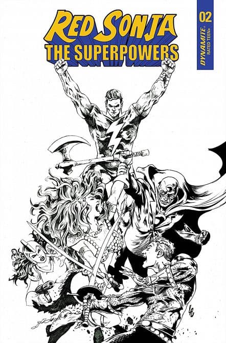 Cover Art for RED SONJA THE SUPERPOWERS