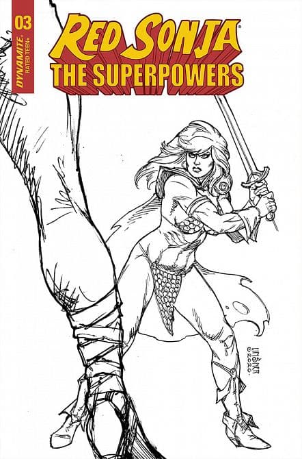 Cover Art for RED SONJA THE SUPERPOWERS