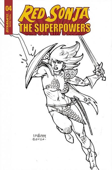 Cover Art for RED SONJA THE SUPERPOWERS