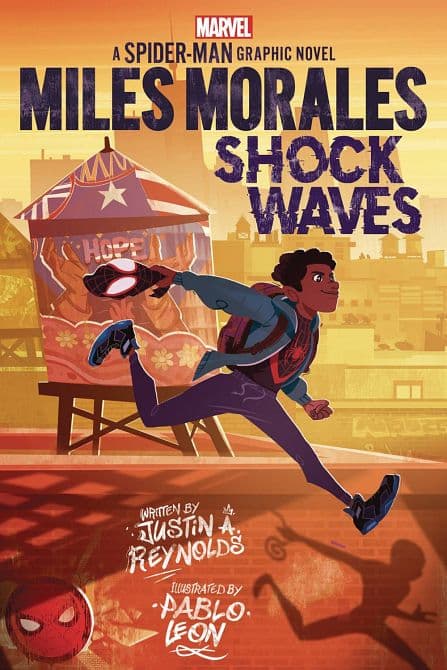 Cover Art for MILES MORALES SHOCK WAVES HC GN