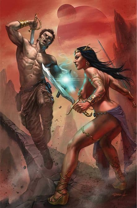 Cover Art for DEJAH THORIS VS JOHN CARTER OF MARS