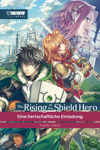 Cover Art for THE RISING OF THE SHIELD HERO LIGHT NOVEL