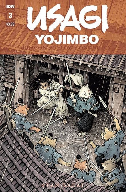 Cover Art for USAGI YOJIMBO DRAGON BELLOW CONSPIRACY