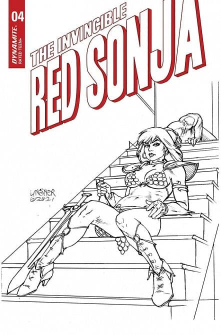 Cover Art for INVINCIBLE RED SONJA