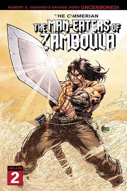 Cover Art for CIMMERIAN MAN-EATERS OF ZAMBOULA