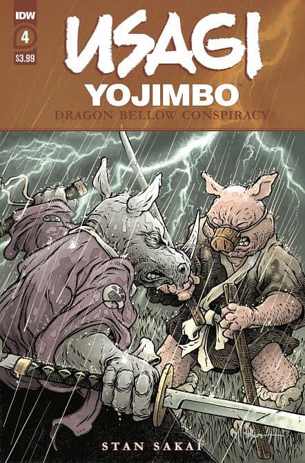 Cover Art for USAGI YOJIMBO DRAGON BELLOW CONSPIRACY