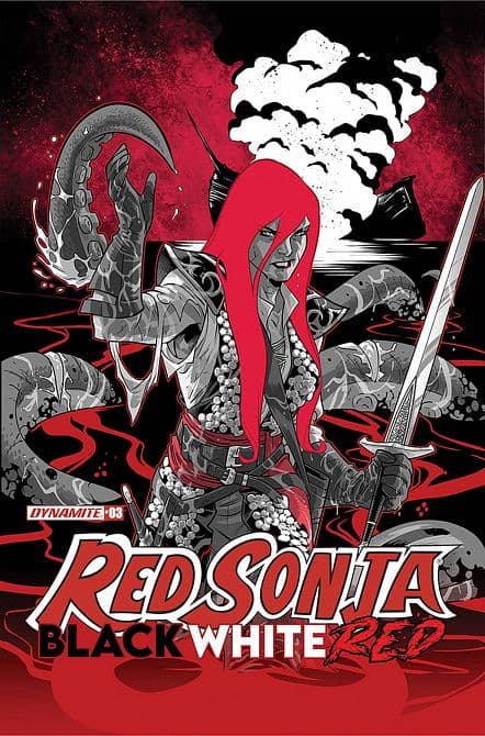 Cover Art for RED SONJA BLACK WHITE RED