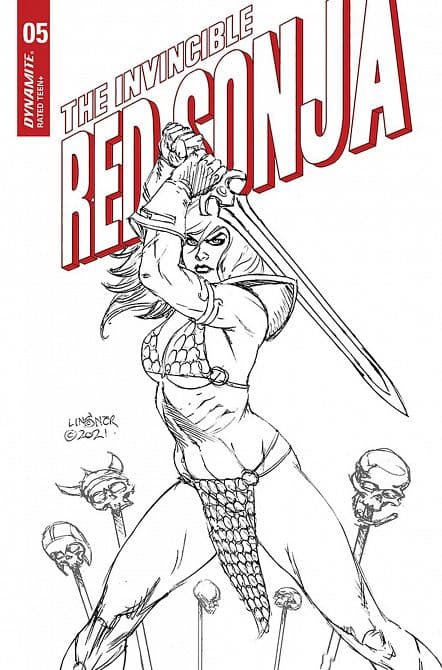 Cover Art for INVINCIBLE RED SONJA