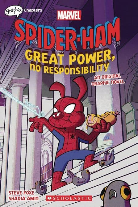 Cover Art for SPIDER HAM GREAT POWER NO RESPONSIBILITY HC GN