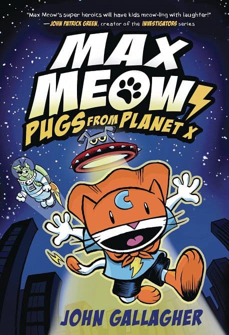 Cover Art for MAX MEOW CAT CRUSADER GN VOL 03 PUGS FROM PLANET X
