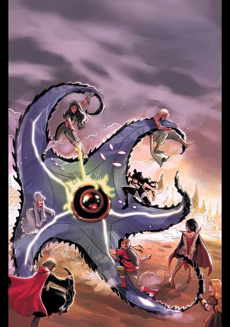 Cover Art for RWBY JUSTICE LEAGUE