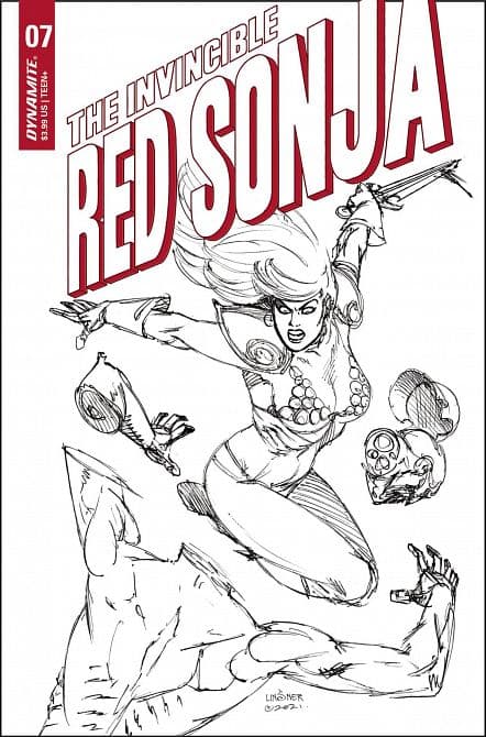 Cover Art for INVINCIBLE RED SONJA