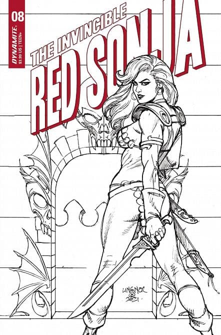 Cover Art for INVINCIBLE RED SONJA