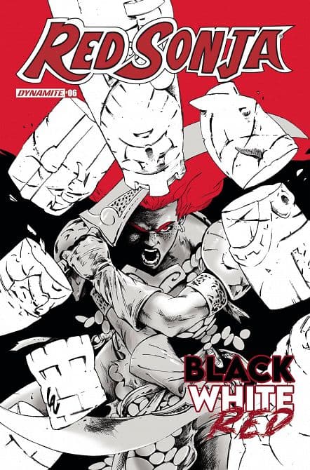Cover Art for RED SONJA BLACK WHITE RED