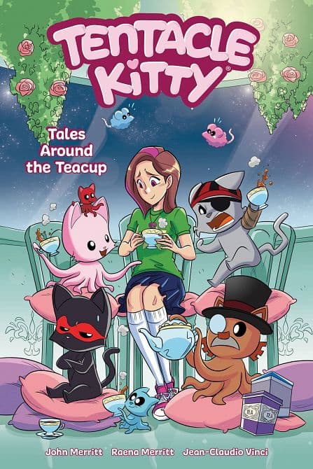 Cover Art for TENTACLE KITTY TALES AROUND THE TEACUP TP