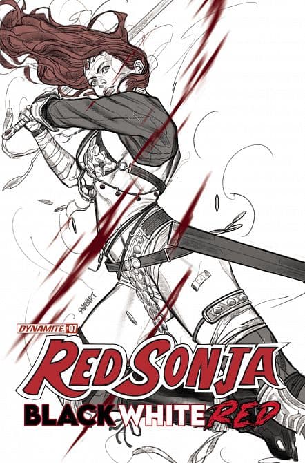 Cover Art for RED SONJA BLACK WHITE RED